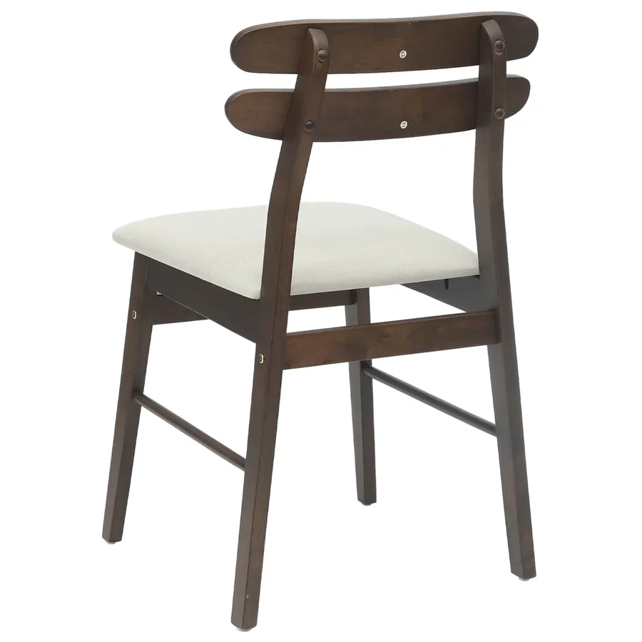 Chaise de salle à manger 2 pcs Marron clair et clair - 7