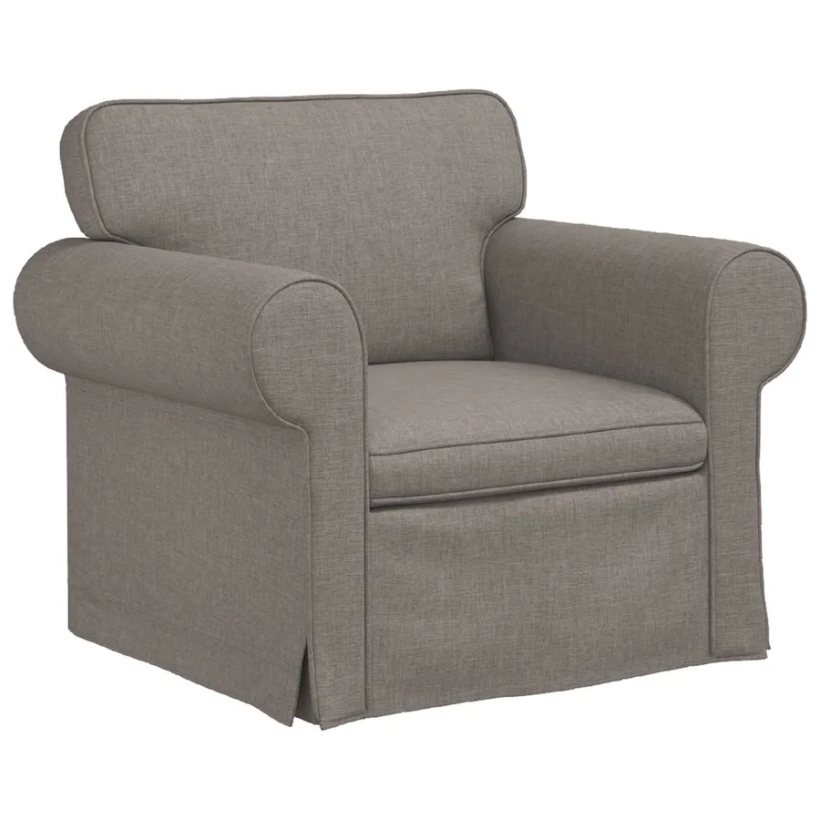 Ensemble de Canapés 2 pcs Taupe 175 x 82 x 80 cm tissu - 4