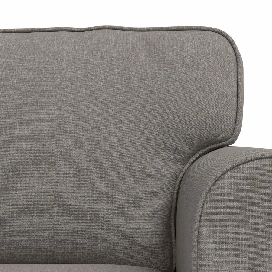 Ensemble de Canapés 2 pcs Taupe 175 x 82 x 80 cm tissu - 6