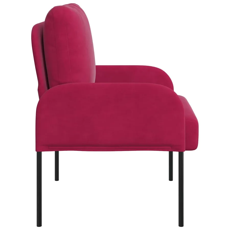 Canapés avec coussin 55cm Bordeaux Contreplaqué - 5