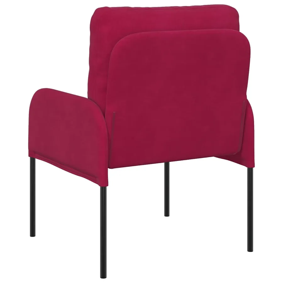 Canapés avec coussin 55cm Bordeaux Contreplaqué - 6