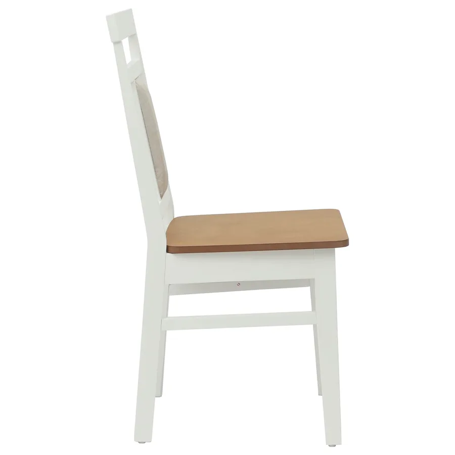 Chaise de salle à manger 2 pcs Blanc et Naturel - 6