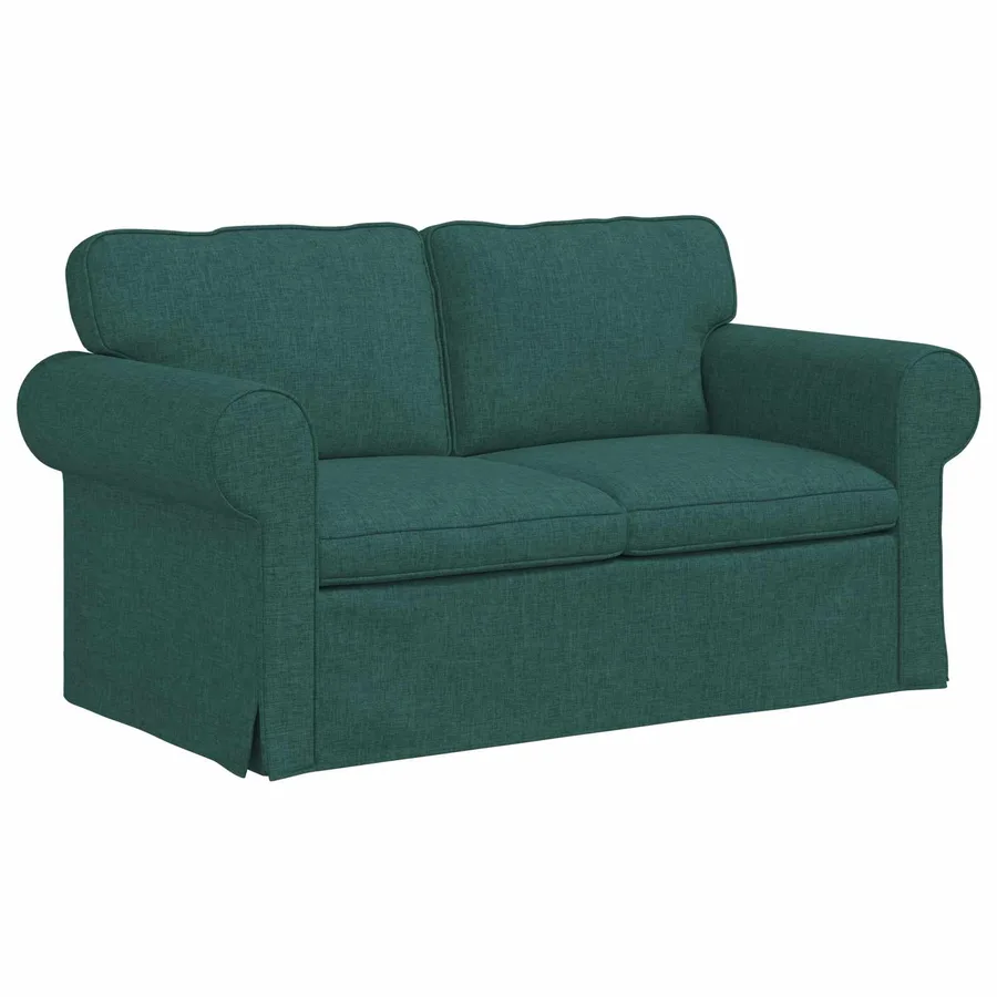Canapé Vert foncé 155 x 82 x 80 cm tissu - 2
