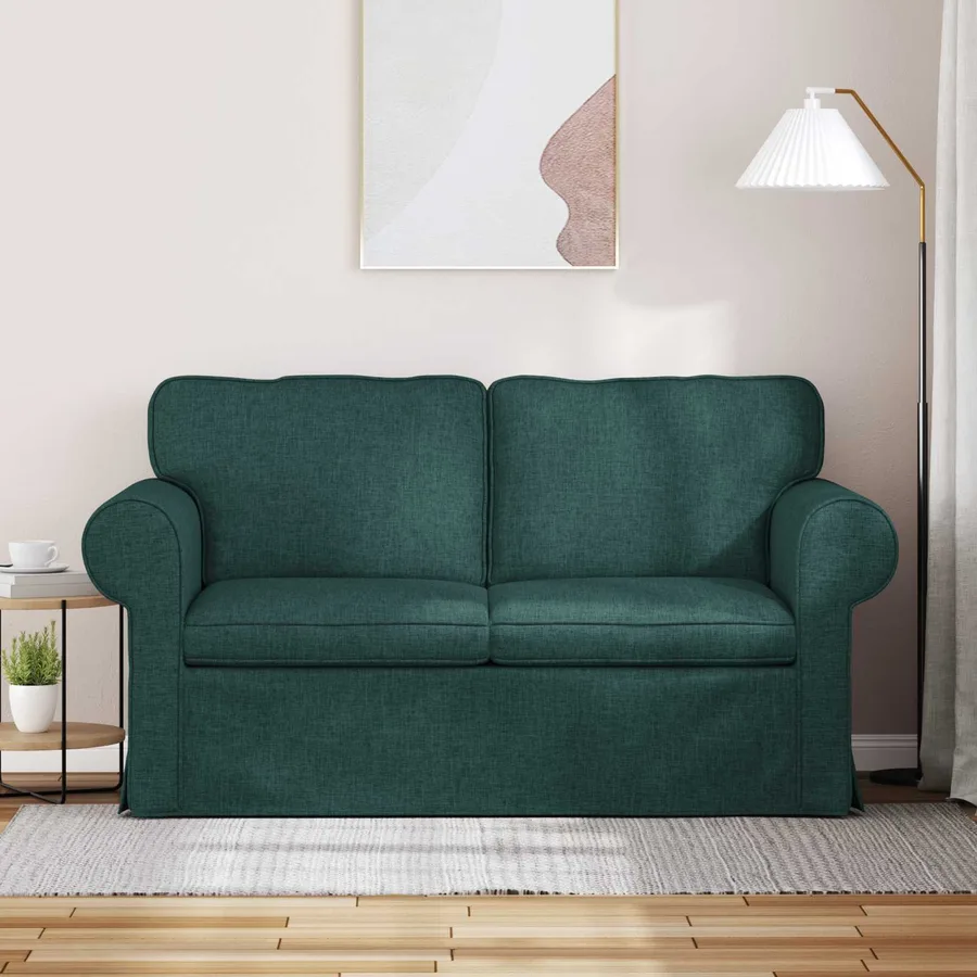 Canapé Vert foncé 155 x 82 x 80 cm tissu - 3