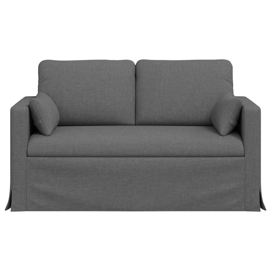 Canapé Gris foncé 139 x 78 x 80 cm tissu - 4
