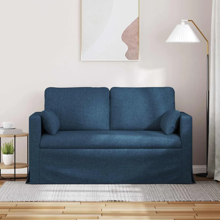 Canapé Bleu 139 x 78 x 80 cm tissu - 3