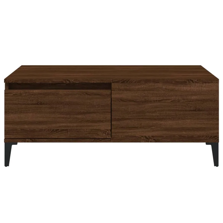 Table basse Chêne marron 90x50x36,5 cm Bois d'ingénierie - 6