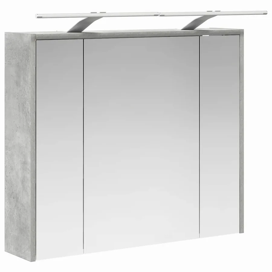 Armoire Miroir de Salle de Bain Gris béton 73,5 x 16 x 62,5 cm - 5