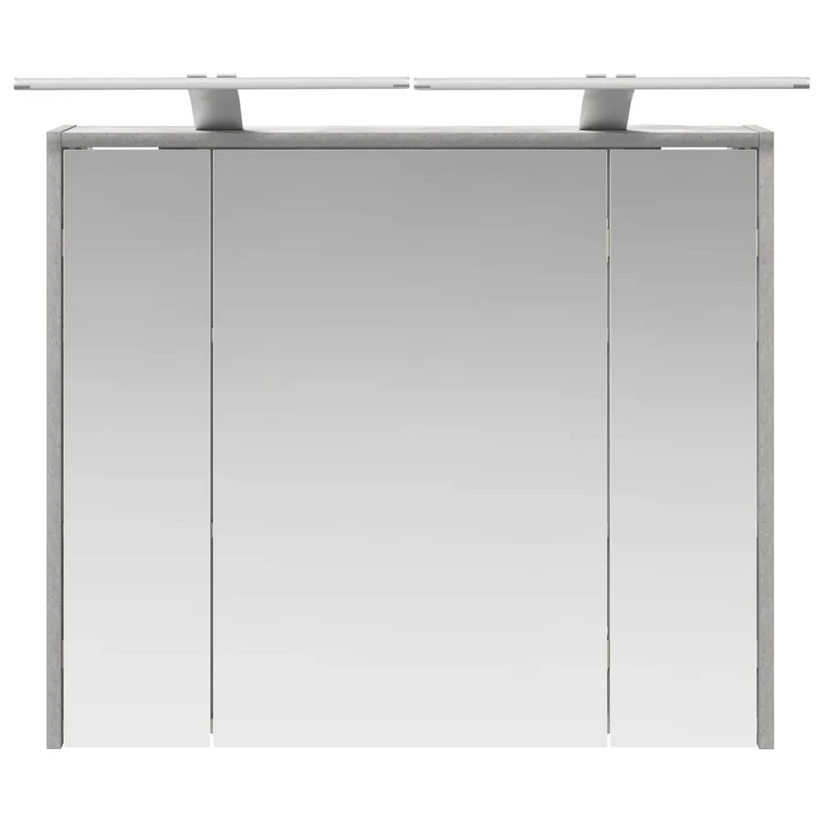 Armoire Miroir de Salle de Bain Gris béton 73,5 x 16 x 62,5 cm - 6