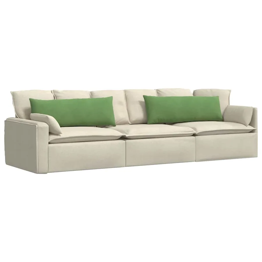 Coussins de canapé 2 pcs Vert clair 120 x 40 cm - 3