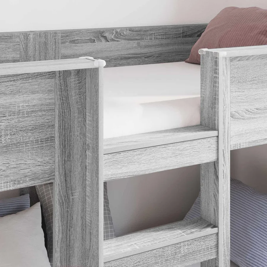 Lit Superposé pour Enfants Gris Sonoma 90 x 190 cm - 3