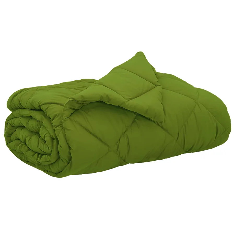 Duvet d'été simple Vert 220 x 240 cm Microfibre - 2