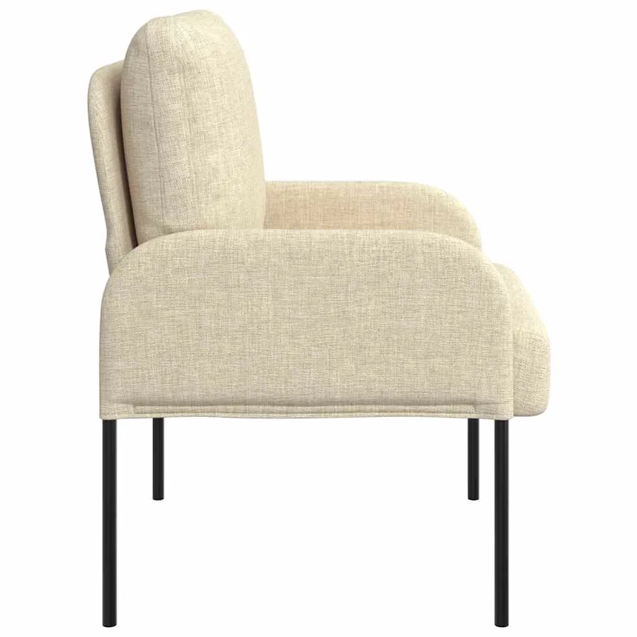 Canapés avec coussin 55cm Crème Contreplaqué - 5