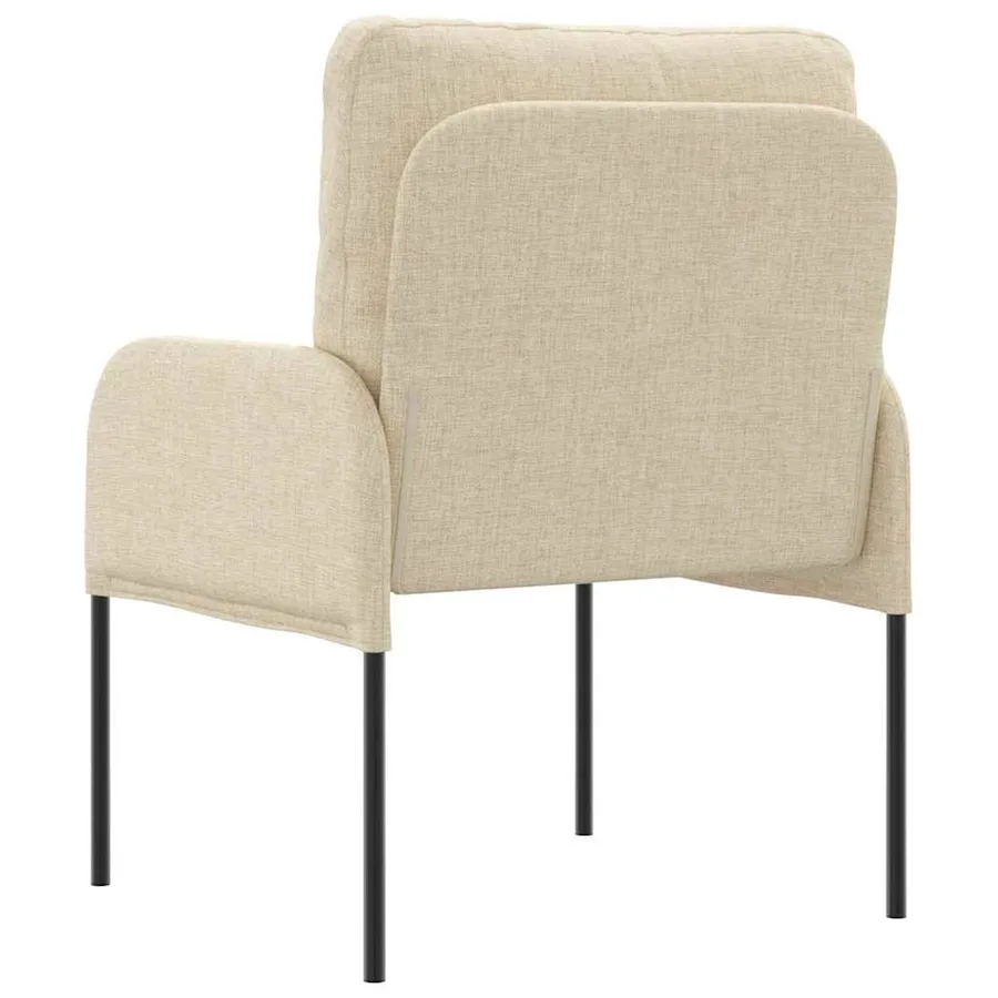 Canapés avec coussin 55cm Crème Contreplaqué - 6