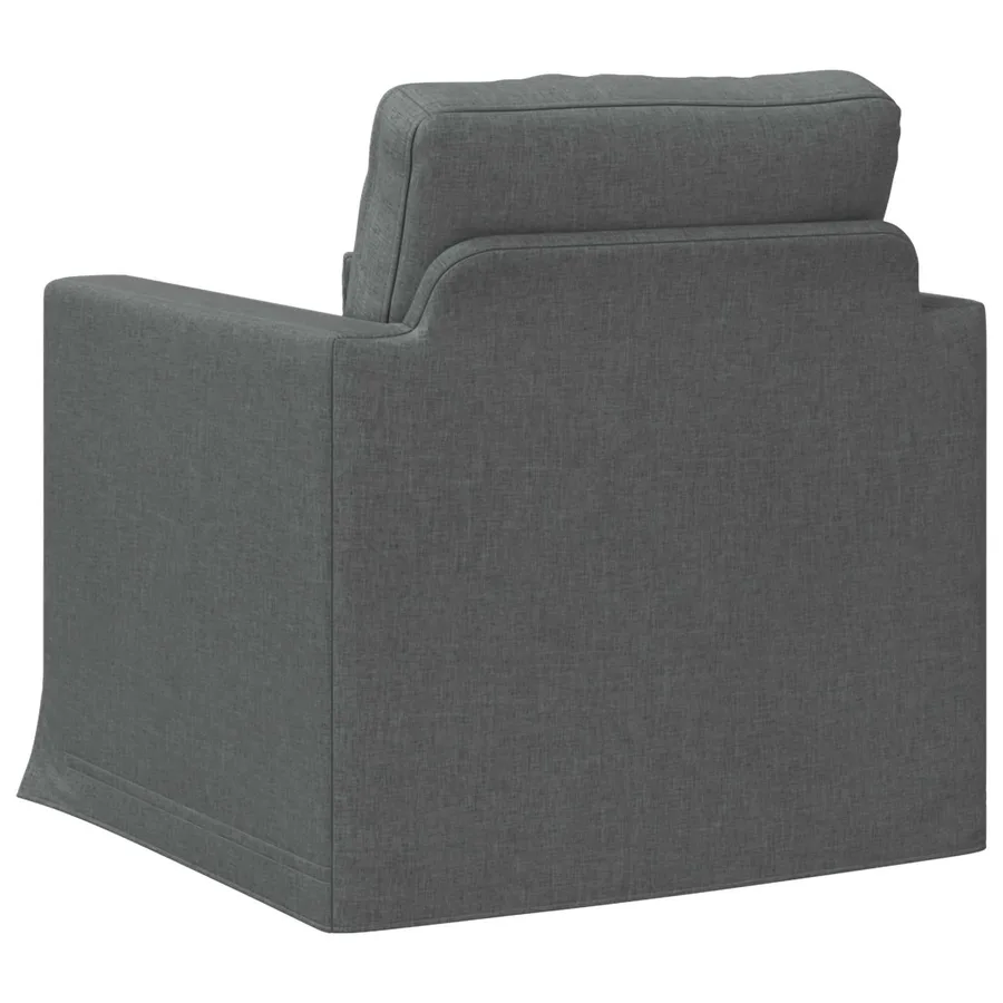 Canapé Gris foncé 78 x 78 x 80 cm tissu - 6
