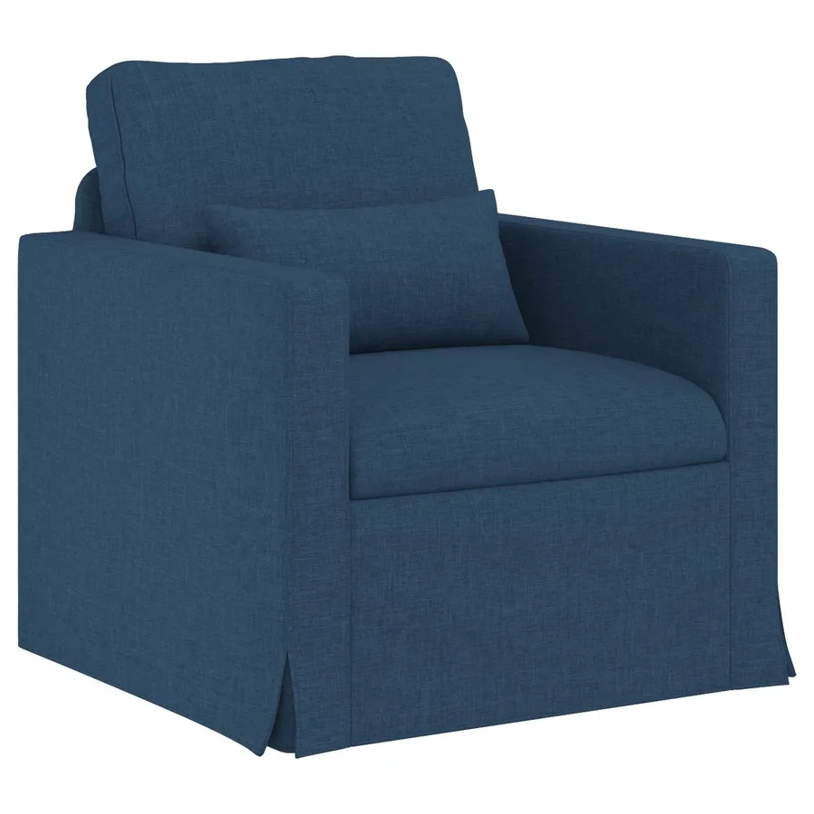 Canapé Bleu 78 x 78 x 80 cm tissu - 2