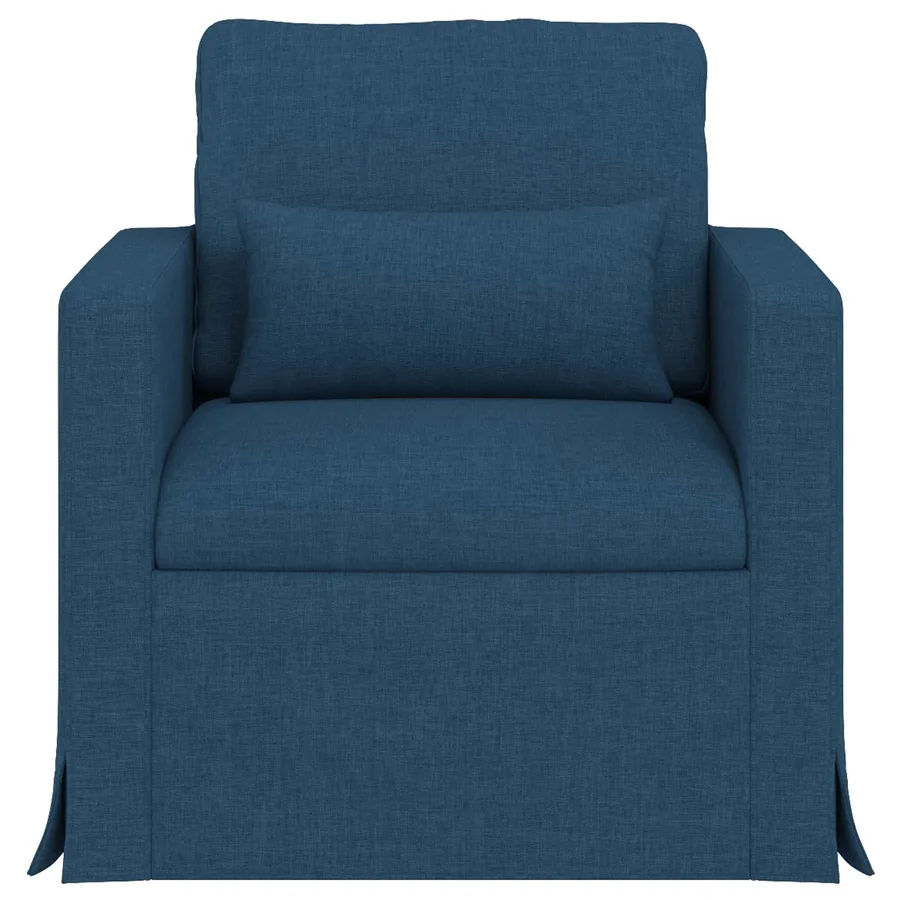 Canapé Bleu 78 x 78 x 80 cm tissu - 4
