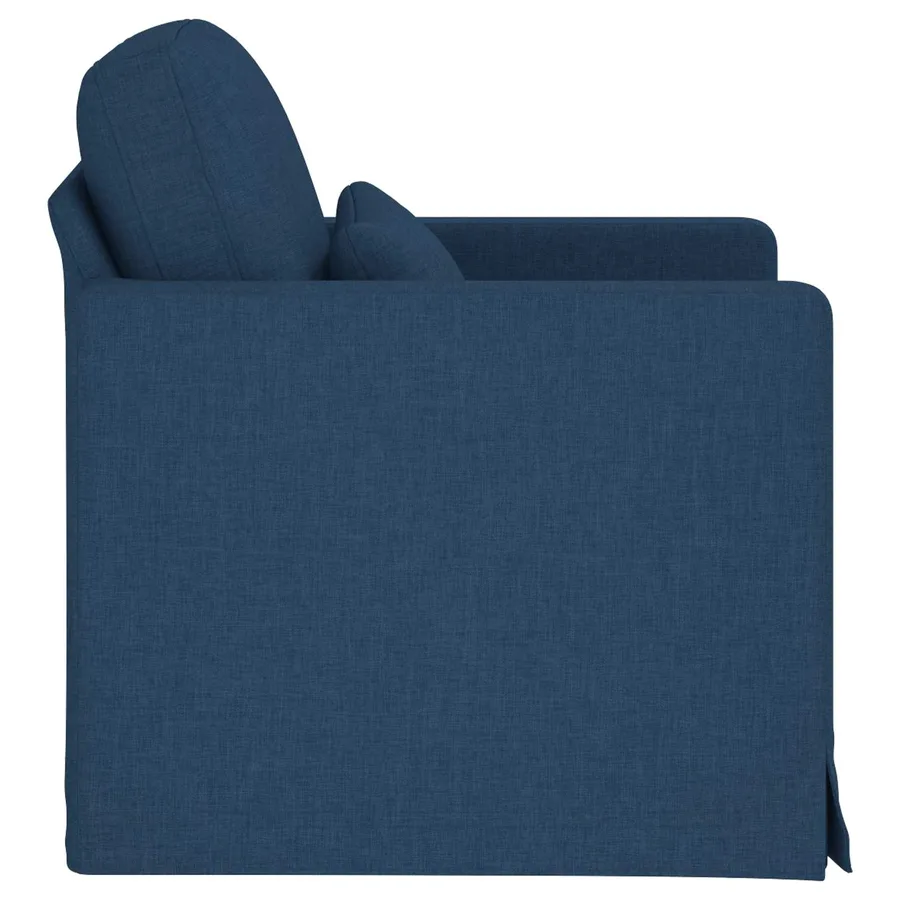 Canapé Bleu 78 x 78 x 80 cm tissu - 5
