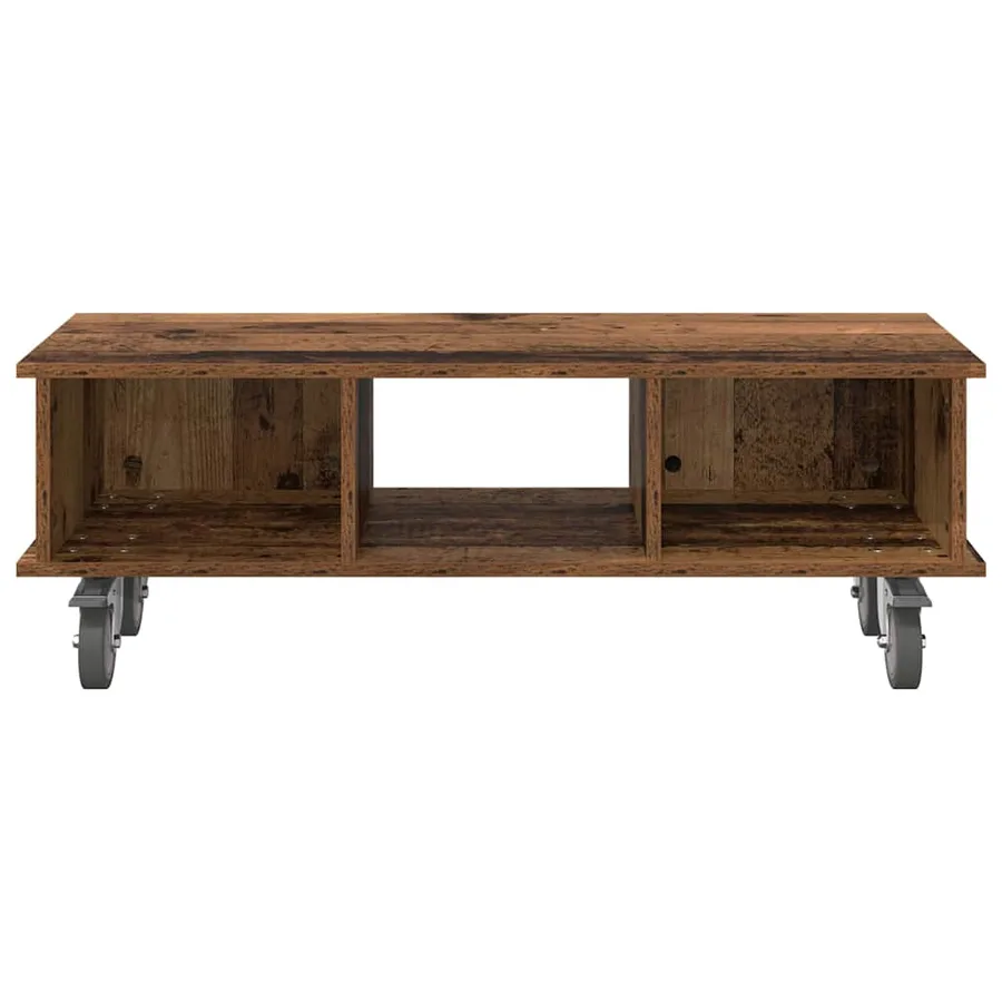 Meuble TV Bois ancien 100 x 35 x 35 cm Bois d'ingénierie - 5