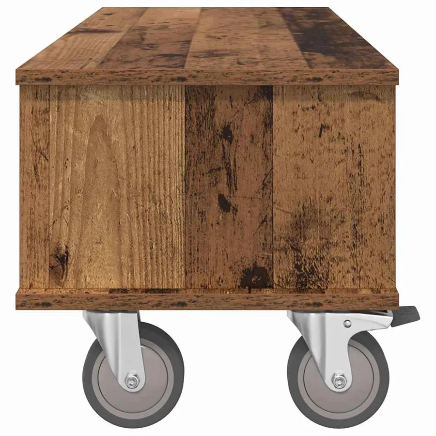 Meuble TV Bois ancien 100 x 35 x 35 cm Bois d'ingénierie - 6