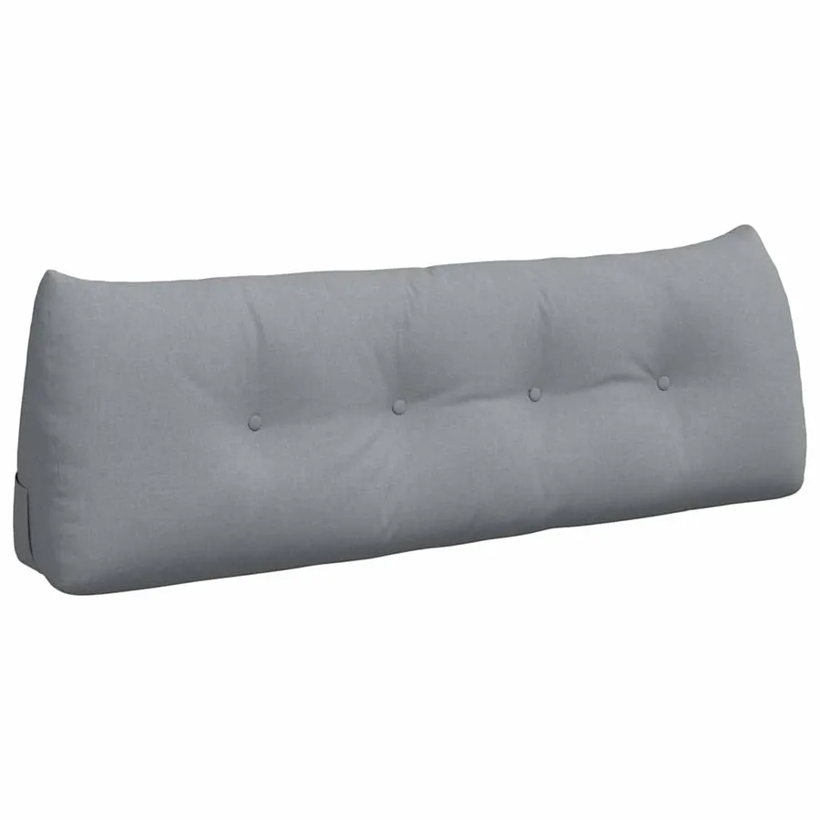 Coussin de Dos Gris clair 140 x 24 x 50 cm tissu - 2