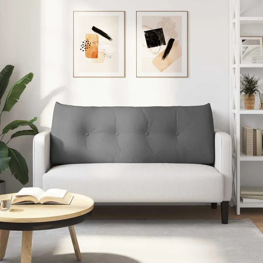 Coussin de Dos Gris foncé 120 x 24 x 50 cm tissu - 4