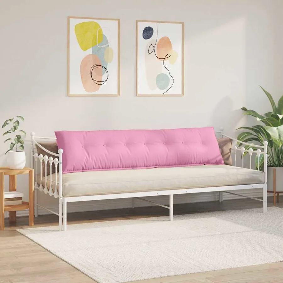 Coussin de Dos Rose 200 x 19 x 50 cm tissu - 4