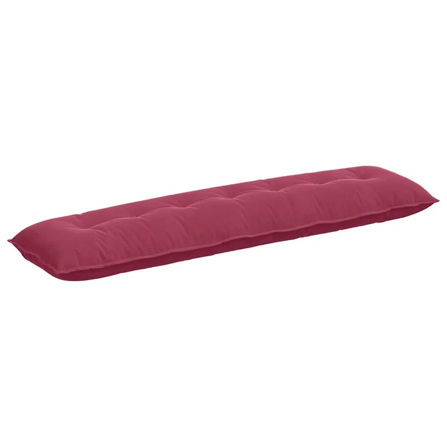 Coussin de Dos Bordeaux 200 x 50 cm Tissu en velours côtelé - 2