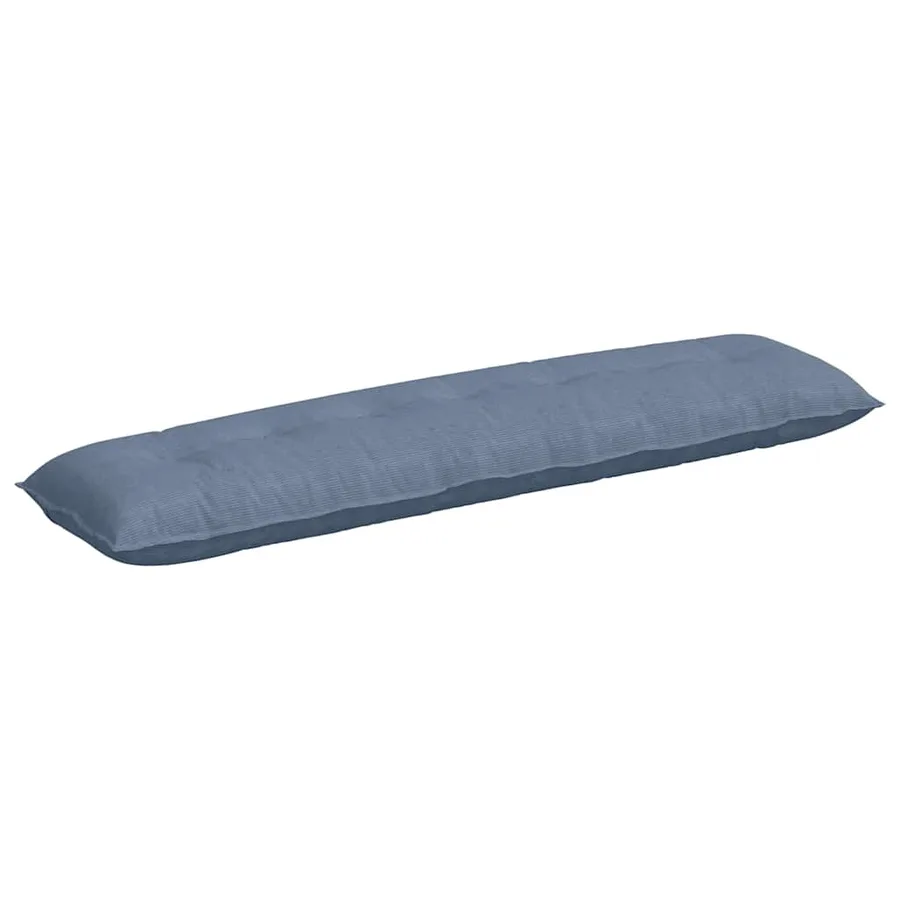 Coussin de Dos Bleu 200 x 50 cm Tissu en velours côtelé - 2