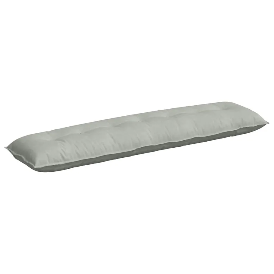Coussin de Dos Gris clair 200 x 50 cm Tissu en velours côtelé - 2