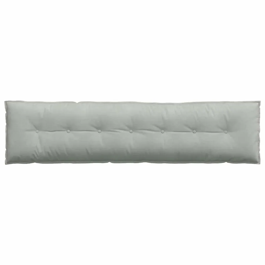 Coussin de Dos Gris clair 200 x 50 cm Tissu en velours côtelé - 6