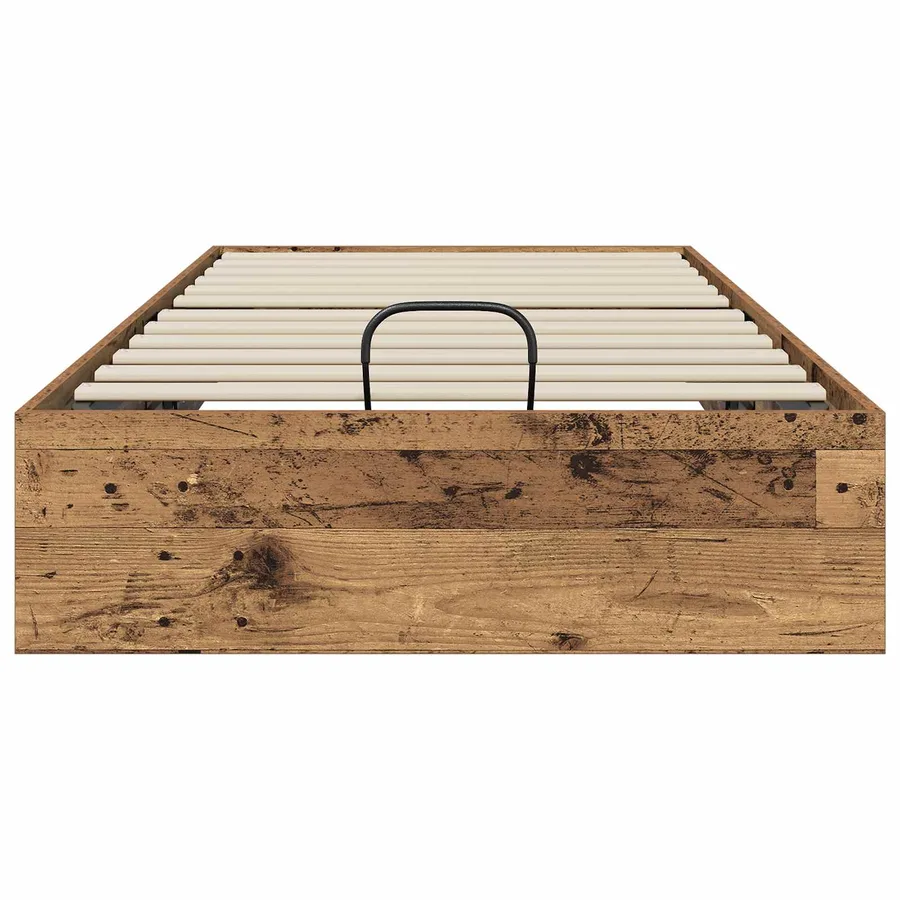 Cadre de lit ottoman avec stockage Bois ancien 75,5 x 190 cm - 5