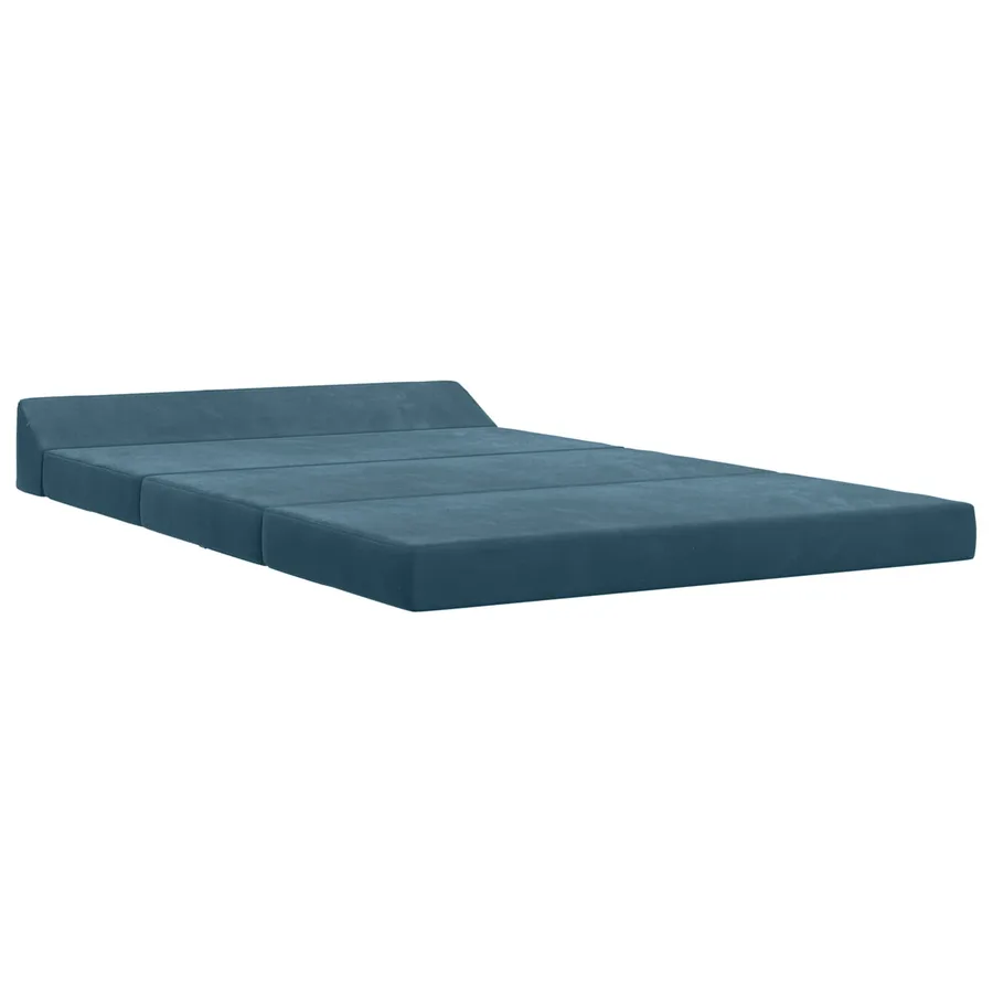Canapé-lit pliable Bleu 120 x 60 x 49 cm Tissu - 2