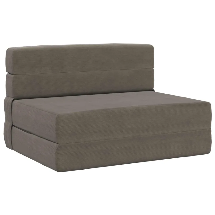 Canapé-lit pliable Gris clair 70 x 72 x 60 cm Tissu - 2