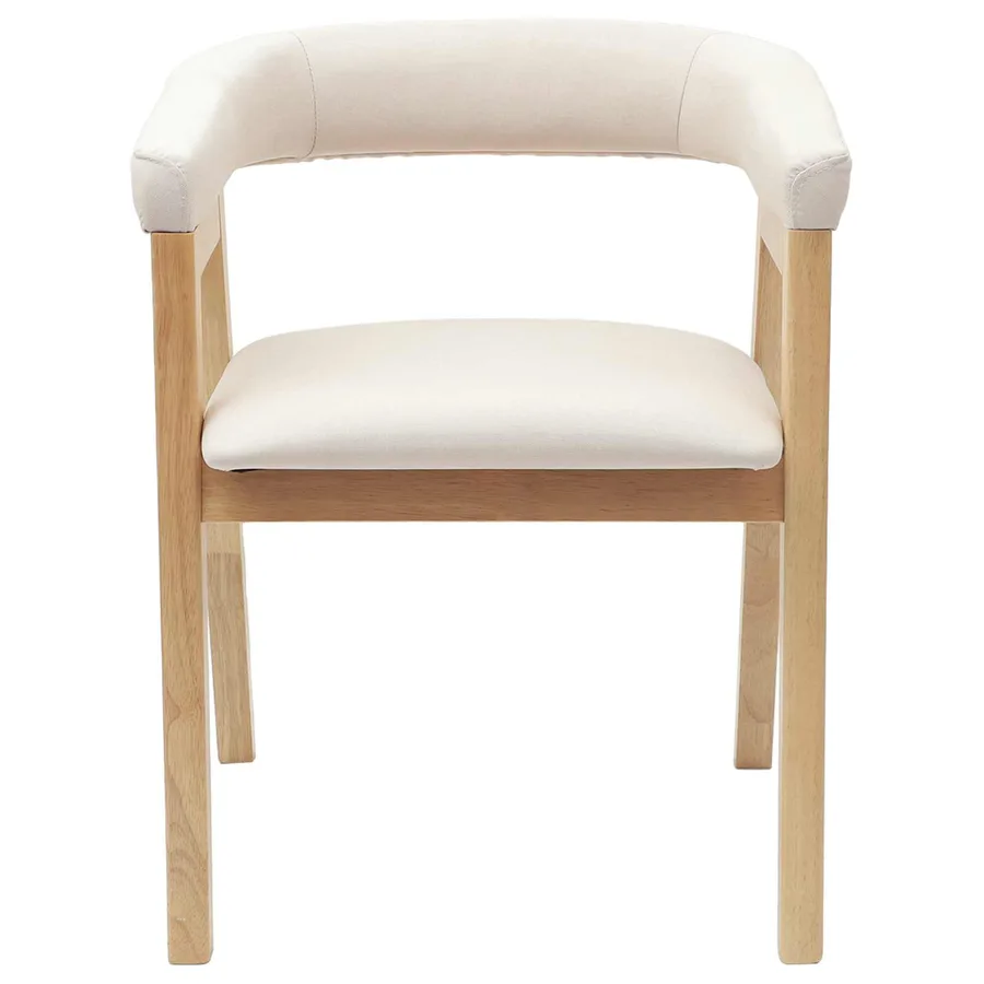 Chaises de salle à manger 2 pcs Naturel 54 x 57 x 73 cm - 5