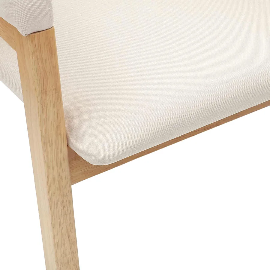 Chaises de salle à manger 2 pcs Naturel 54 x 57 x 73 cm - 9