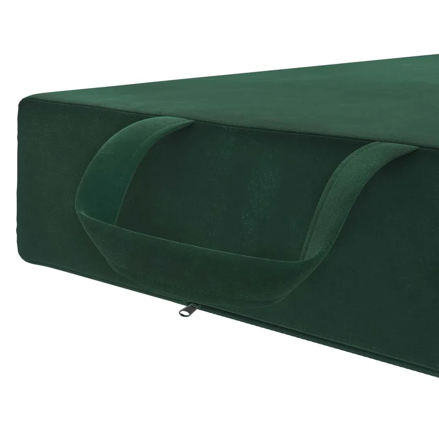 Canapé-lit pliable 75 x 63 x 45 cm Vert foncé - 7