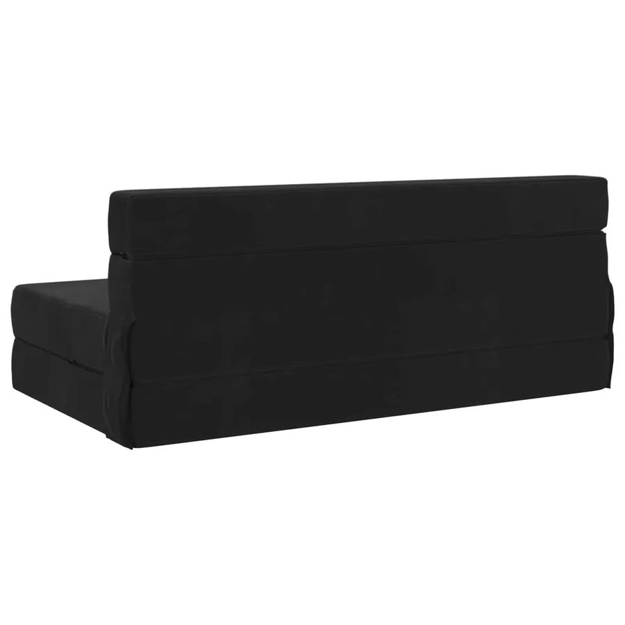 Canapé-lit pliable Noir 152 x 86,5 x 60 cm Tissu - 5
