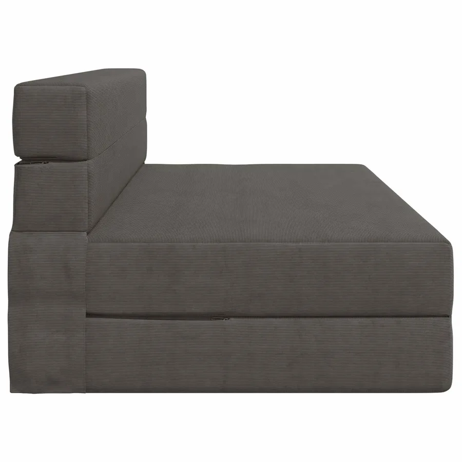 Canapé-lit pliable Gris foncé 152 x 86,5 x 60 cm Tissu - 4