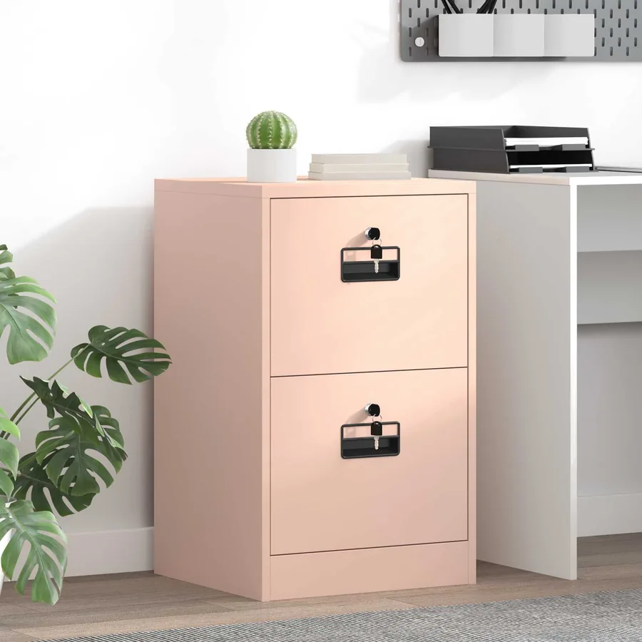 Cabinet de Dossier avec tiroir Rose 45,5 x 42 x 74,5 cm