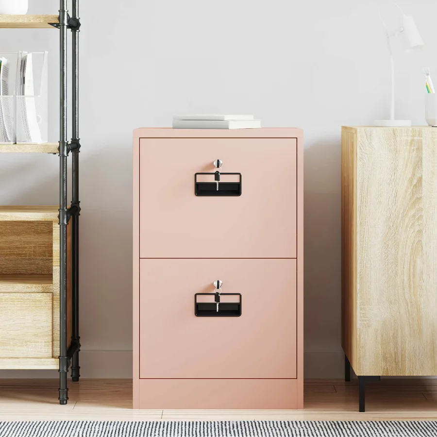 Cabinet de Dossier avec tiroir Rose 45,5 x 42 x 74,5 cm - 4