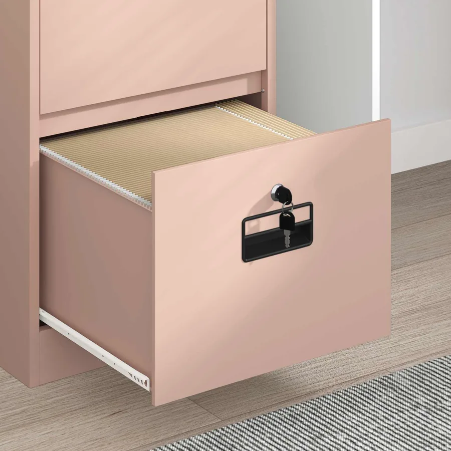 Cabinet de Dossier avec tiroir Rose 45,5 x 42 x 74,5 cm - 5