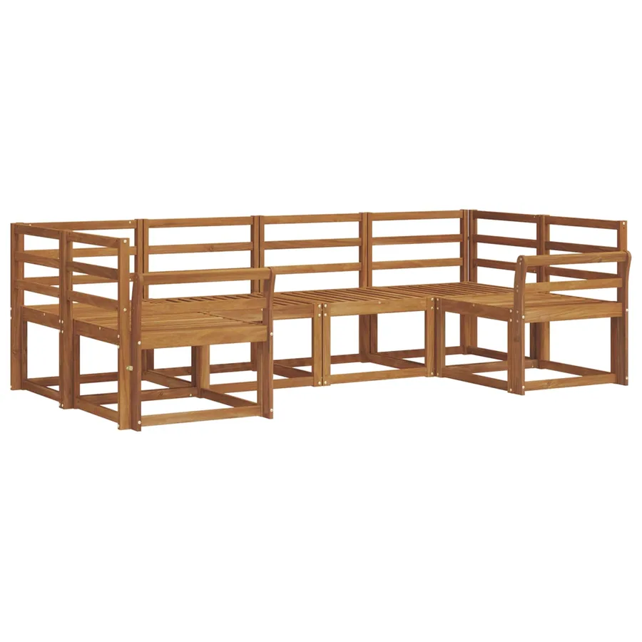 Ensemble de canapés d'extérieur 6 pcs Naturel - 3