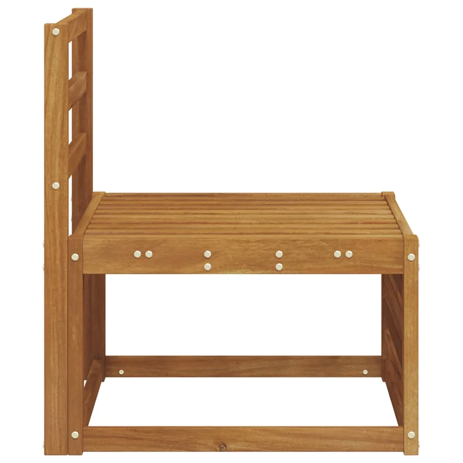Sofa de milieu extérieur Bois d'Acacia Massif Naturel - 4