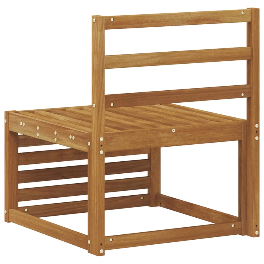 Sofa de milieu extérieur Bois d'Acacia Massif Naturel - 5