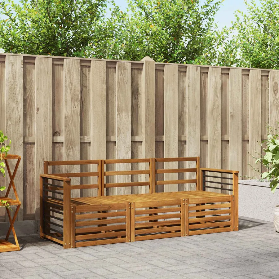Ensembles de canapés 3 pcs Bois d'Acacia Massif