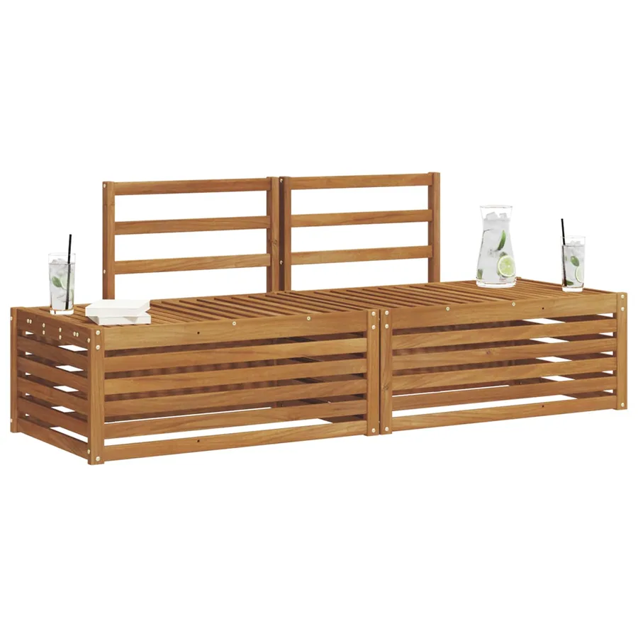 Ensemble de canapés d'extérieur 2 Pièce Naturel - 3
