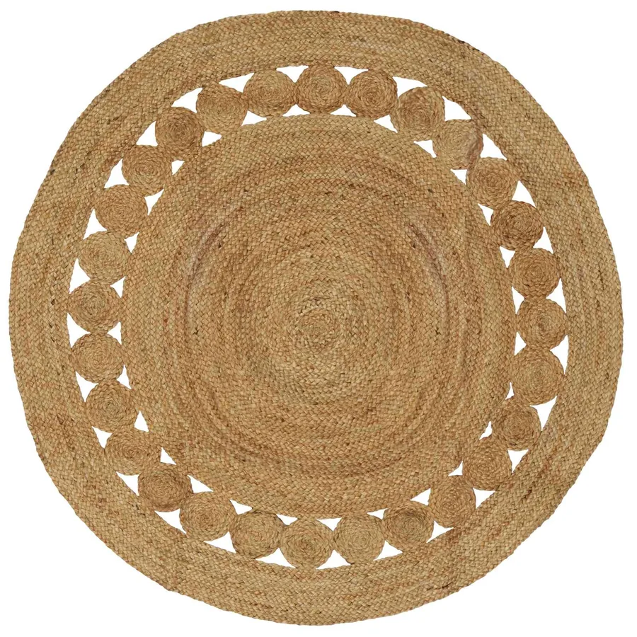 Tapis de surface Naturel Ø 150 cm Jute