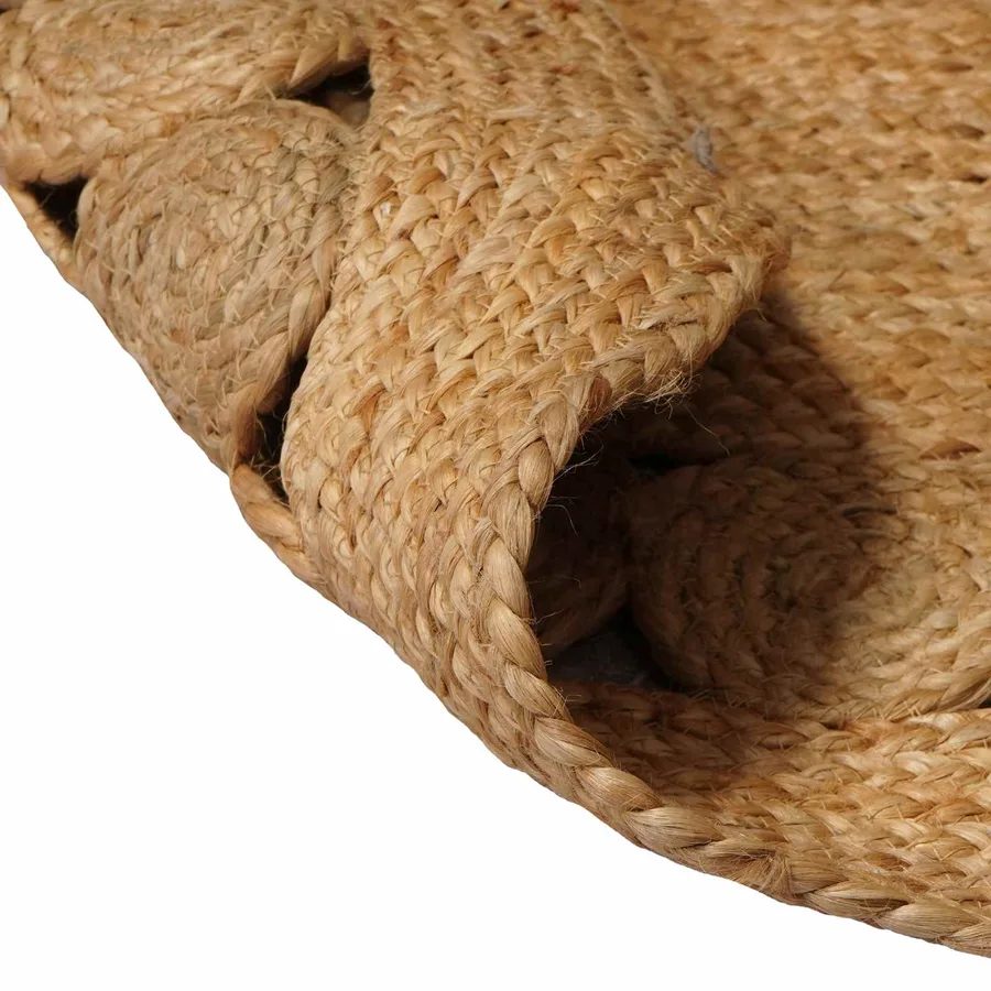 Tapis de surface Naturel Ø 150 cm Jute - 5