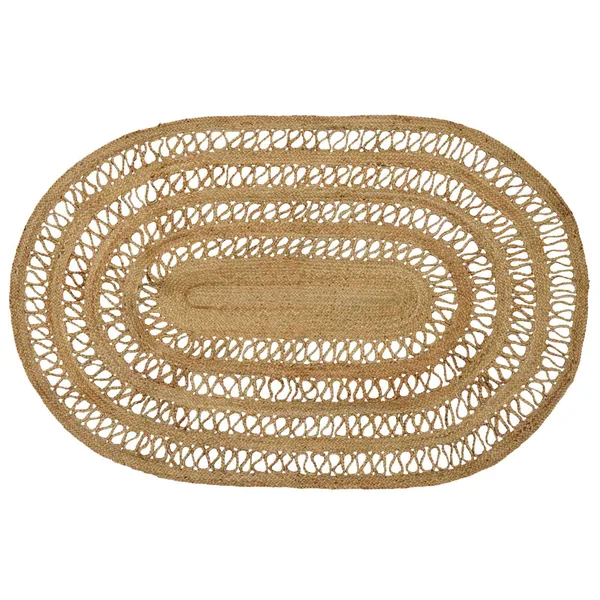 Tapis de surface Naturel 122 x 183 cm Jute